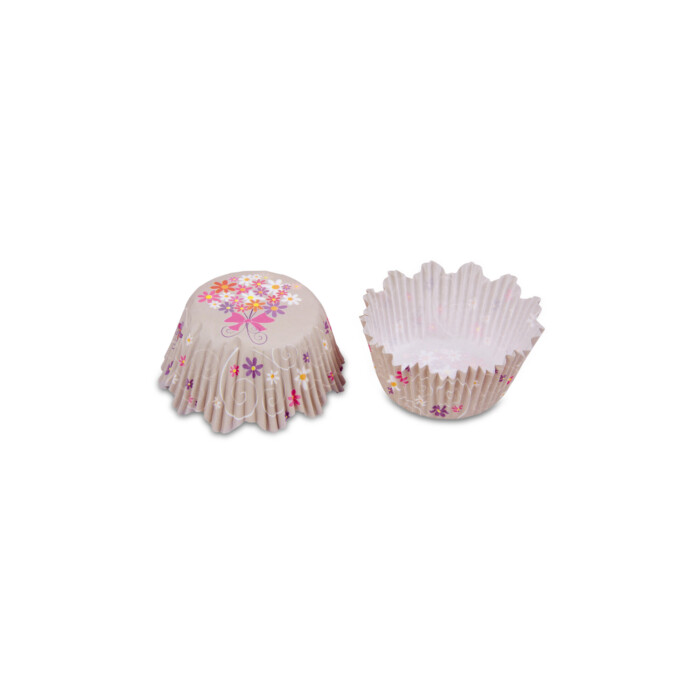 Papier-Backförmchen Mini-Muffin Blumenstrauss, 100 Stück