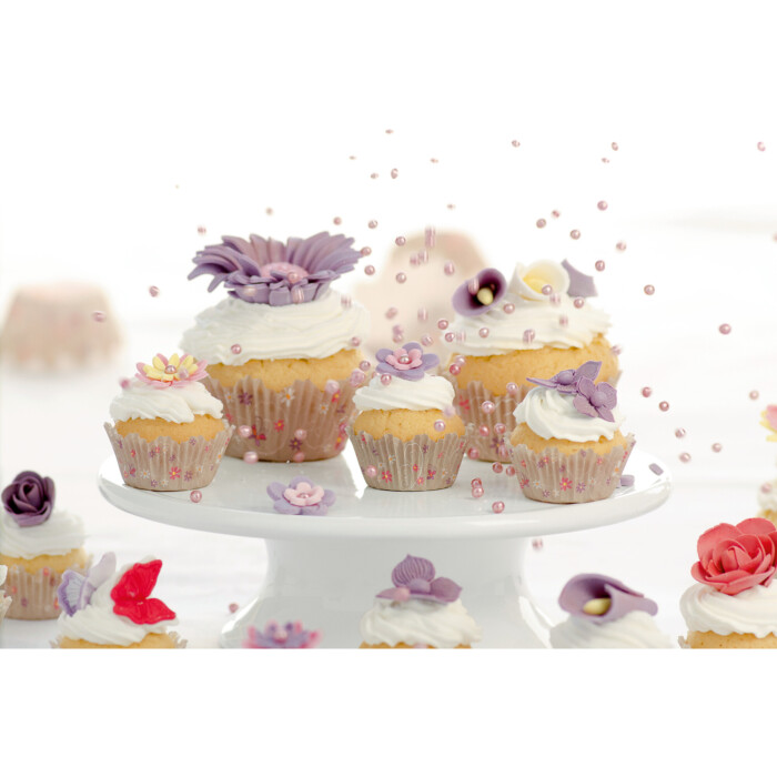 Papier-Backförmchen Mini-Muffin Blumenstrauss, 100 Stück - Image 3