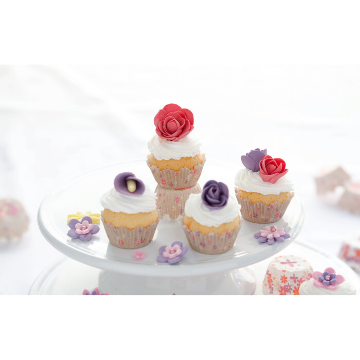 Papier-Backförmchen Mini-Muffin Blumenstrauss, 100 Stück - Image 2