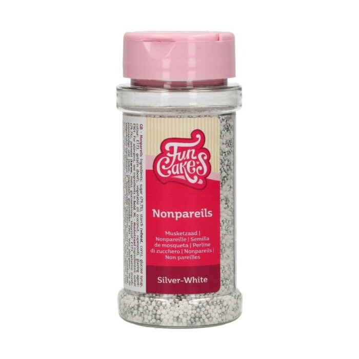 FunCakes Nonpareils -Silber-Weiß- 80g