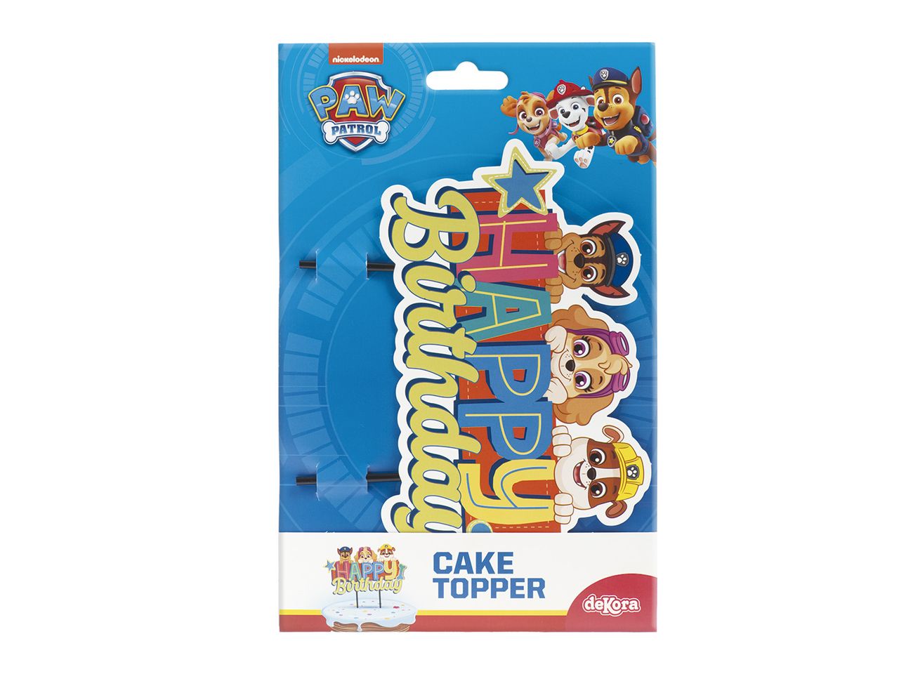 Dekora Cake Topper Papier Paw Patrol 16,5x15cm – Bild 2