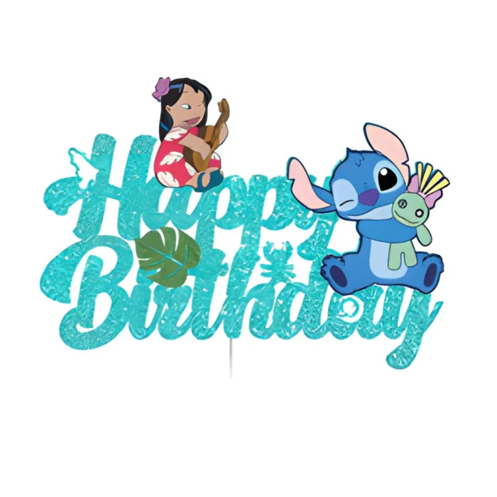 Tortentopper Lilo und Stitch Glitzer
