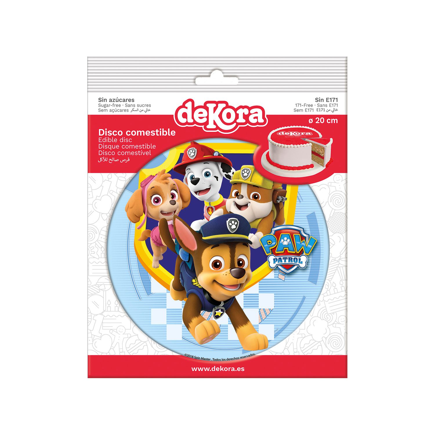 Runder Paw Patrol Tortenaufleger – Bild 3